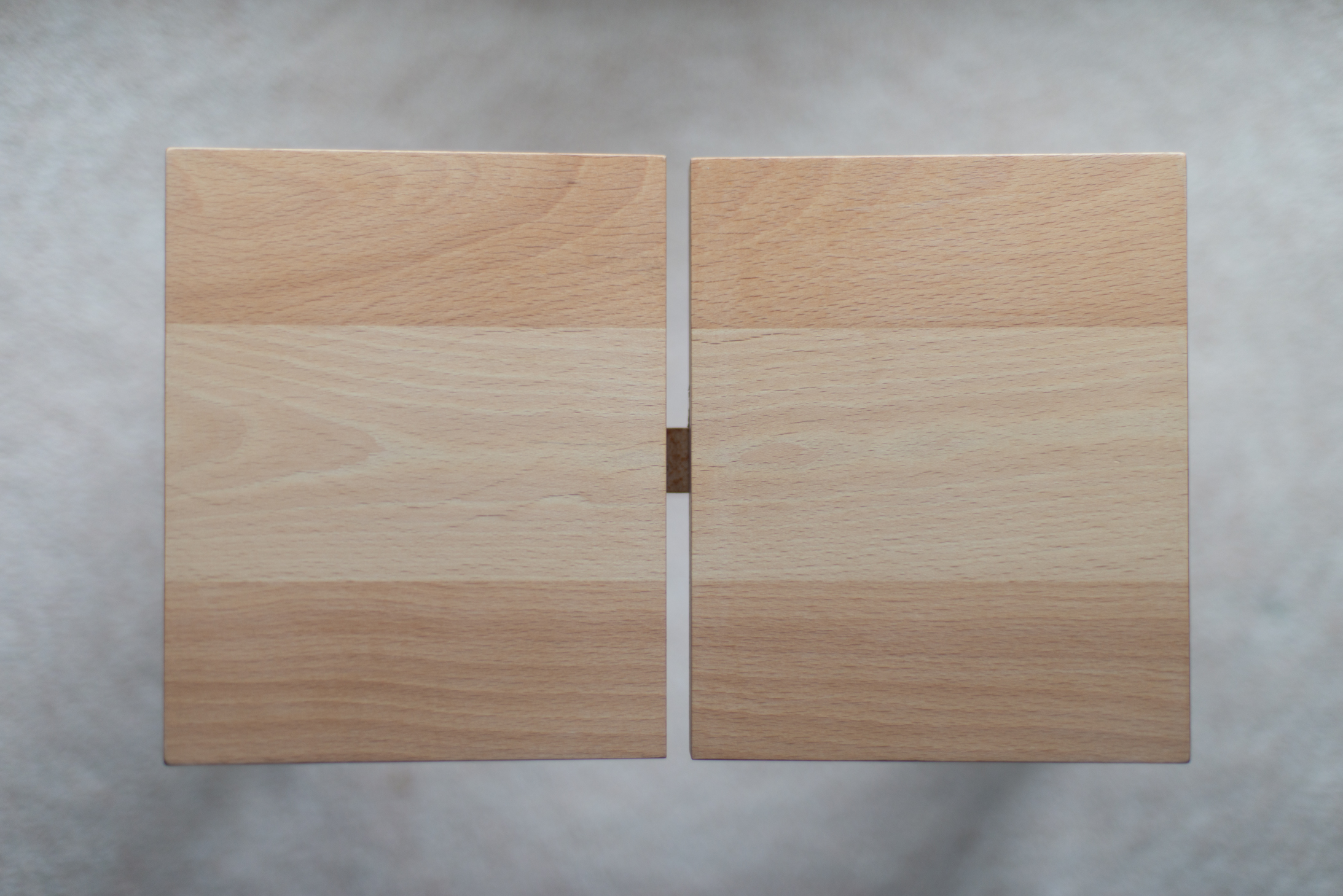 japanese beechwood bath stool viewed from above