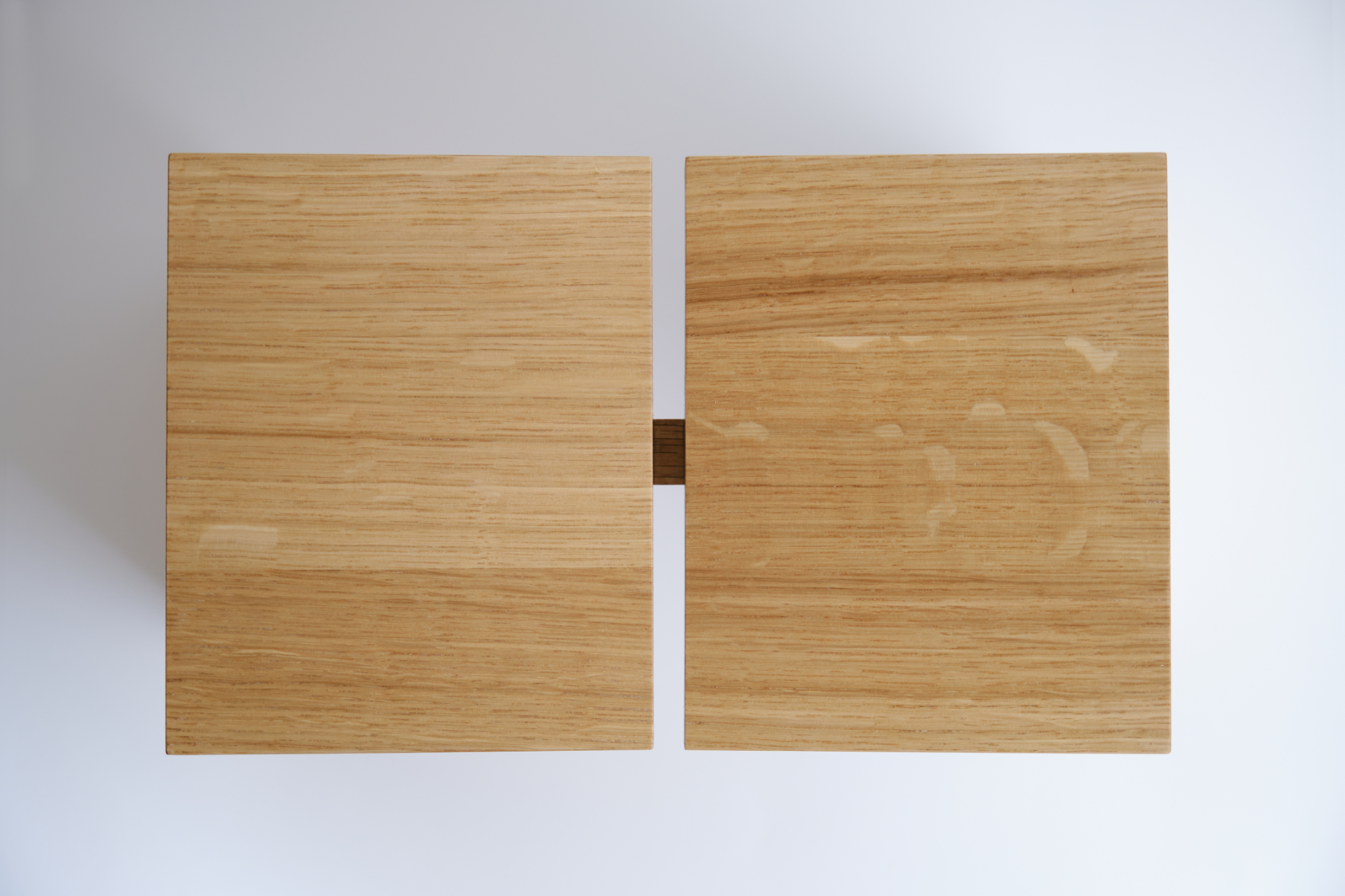 japanese oak stool commission top view