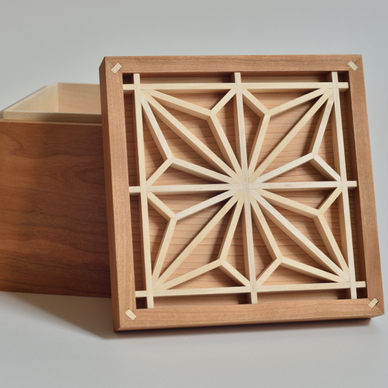 kumiko Kumiko Keepsake Box – Beautiful Japanese Design Box - Nina